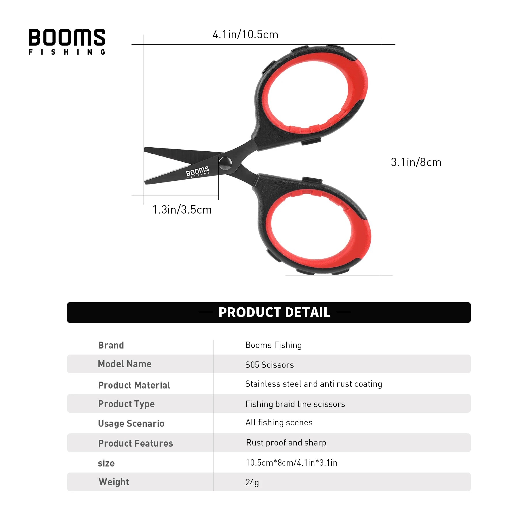 Booms balıkçılık S05 örgü tel  - Fishing Line Cutter incelemesi ve fiyatı