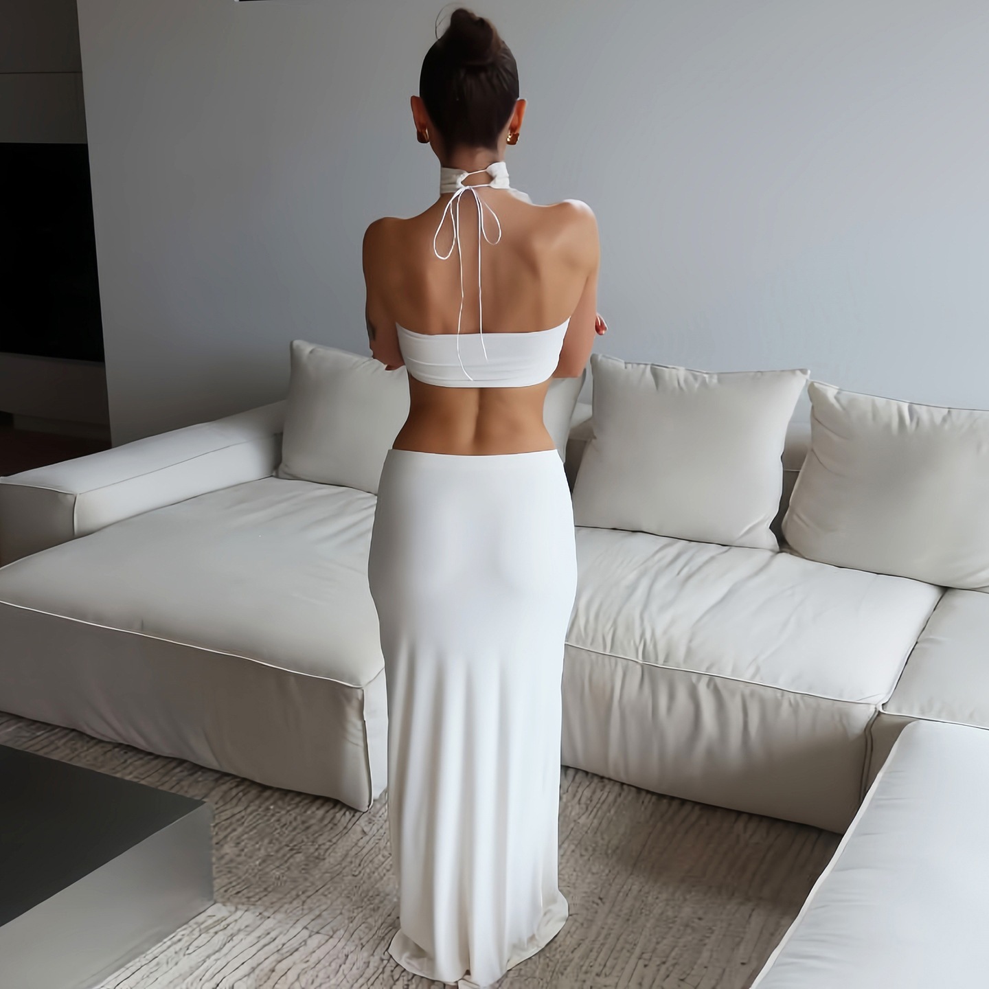 Kadınlar Beyaz Seksi İnce Bel  - Fly Line incelemesi ve fiyatı